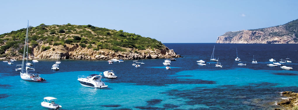 baie de Majorque avec bateaux